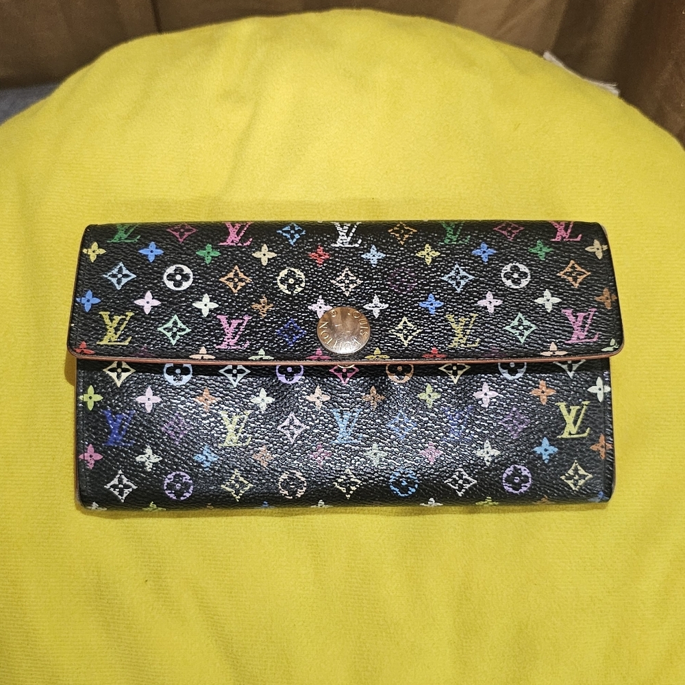 Louis Vuitton x Takashi Murakami Sarah Multicolor wallet